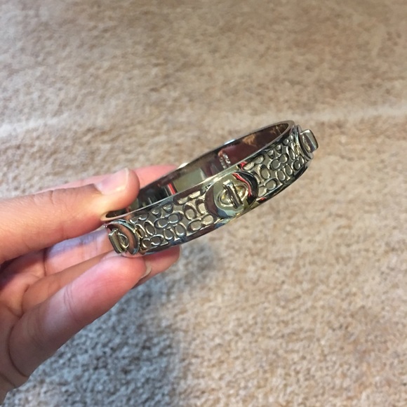 Silver Coach Bangle - Picture 2 of 2